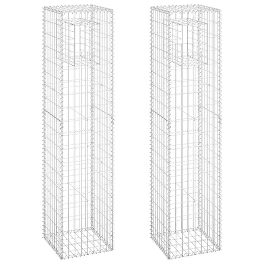 Gabionové Sloupky 2 Ks Železo