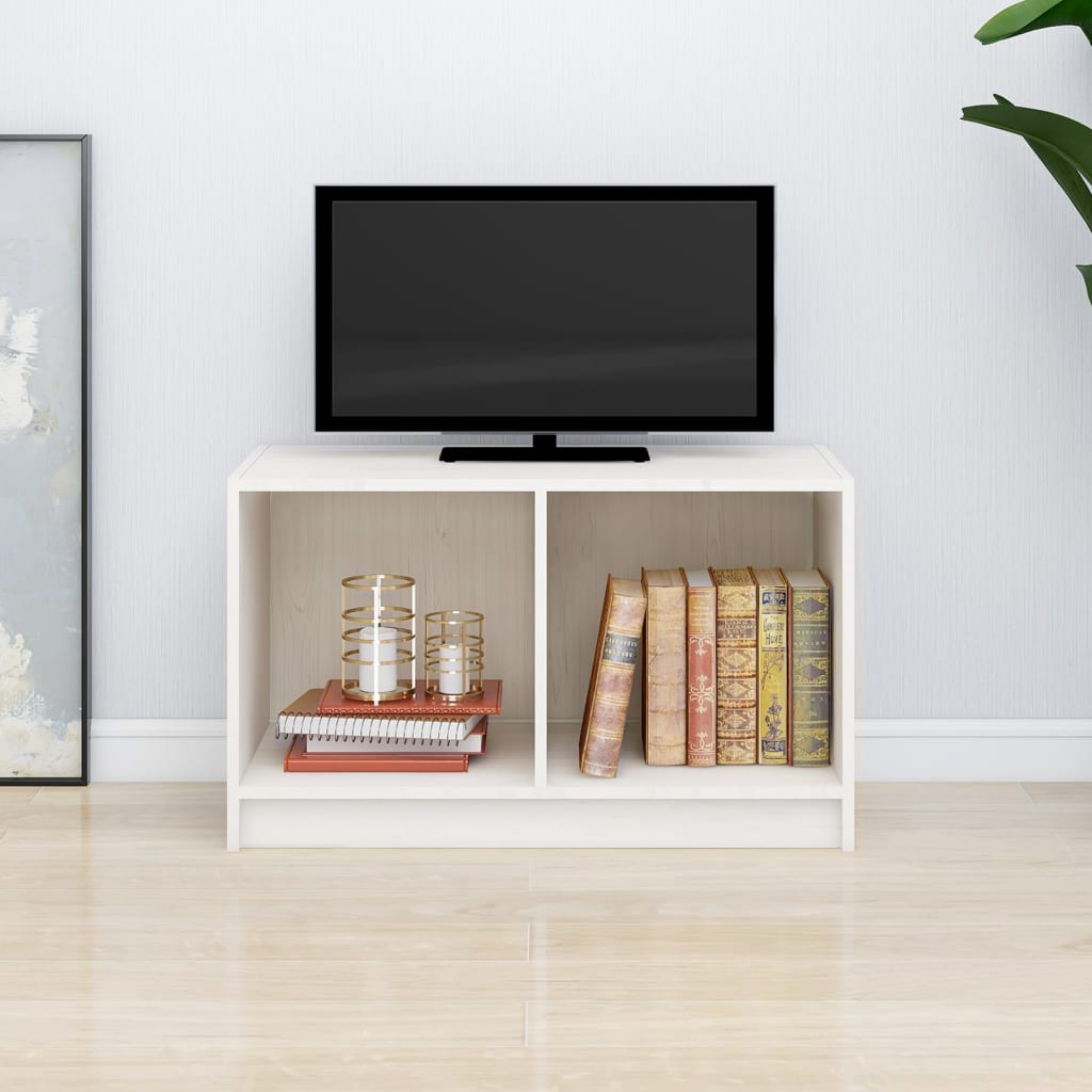 Tv Stolek Medově Hnědý 70 X 33 X 42 Cm Masivní Borové Dřevo