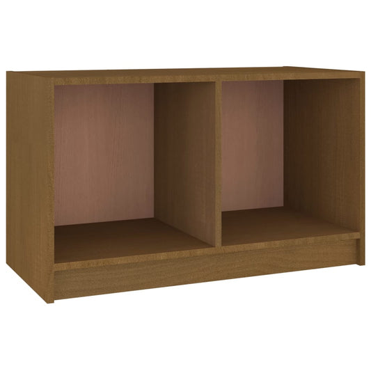 Tv Stolek Medově Hnědý 70 X 33 X 42 Cm Masivní Borové Dřevo