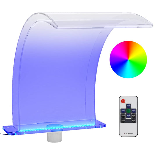 Bazénová Fontána S Rgb Led Osvětlením Akryl 50 Cm
