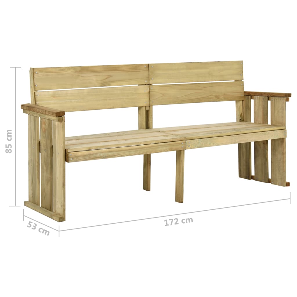 Zahradní Lavice 172 Cm Impregnované Borové Dřevo