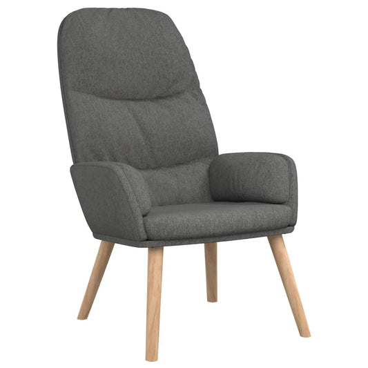 Relaxační Křeslo Světle Šedé Textil
