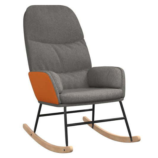 Houpací Křeslo Světle Šedé Textil