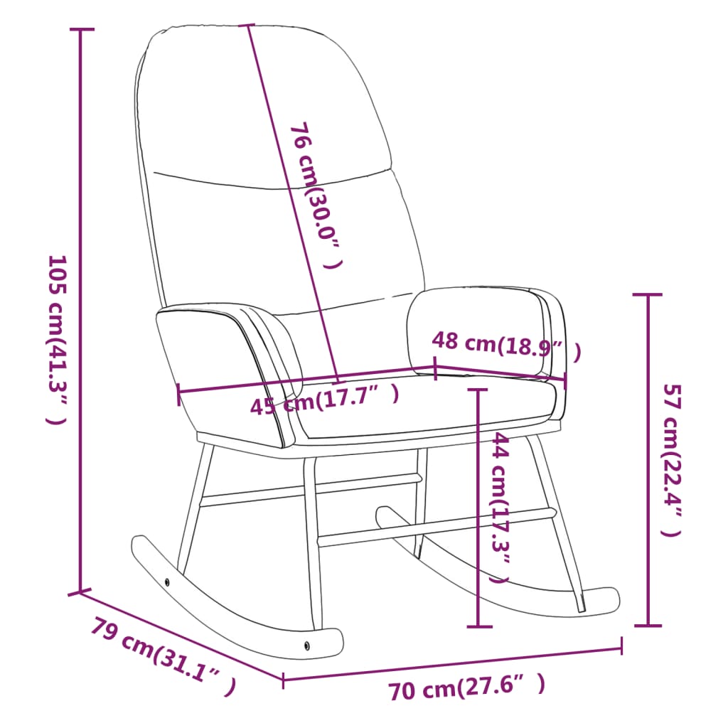 Houpací Křeslo Tmavě Šedé Textil