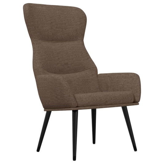 Relaxační Křeslo Taupe Textil