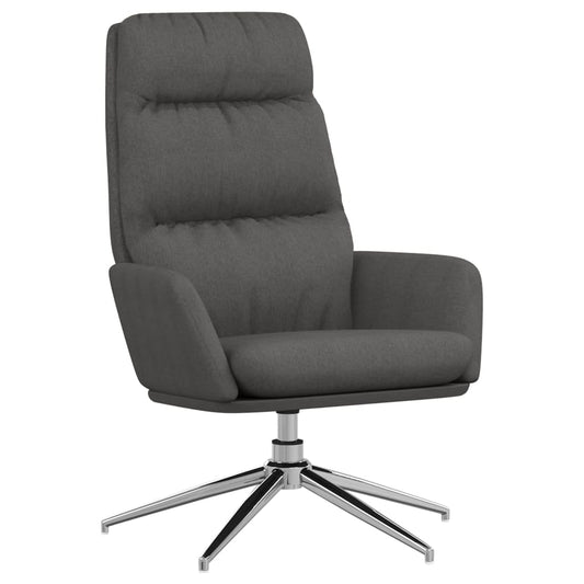 Relaxační Křeslo Tmavě Šedé Textil