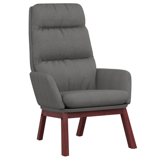 Relaxační Křeslo Světle Šedé Textil