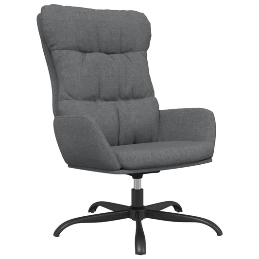 Relaxační Křeslo Světle Šedé Textil