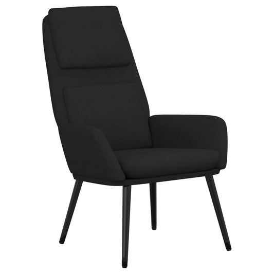 Relaxační Židle Černá Textil