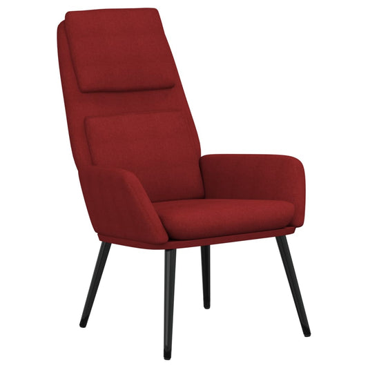 Relaxační Křeslo Vínové Textil