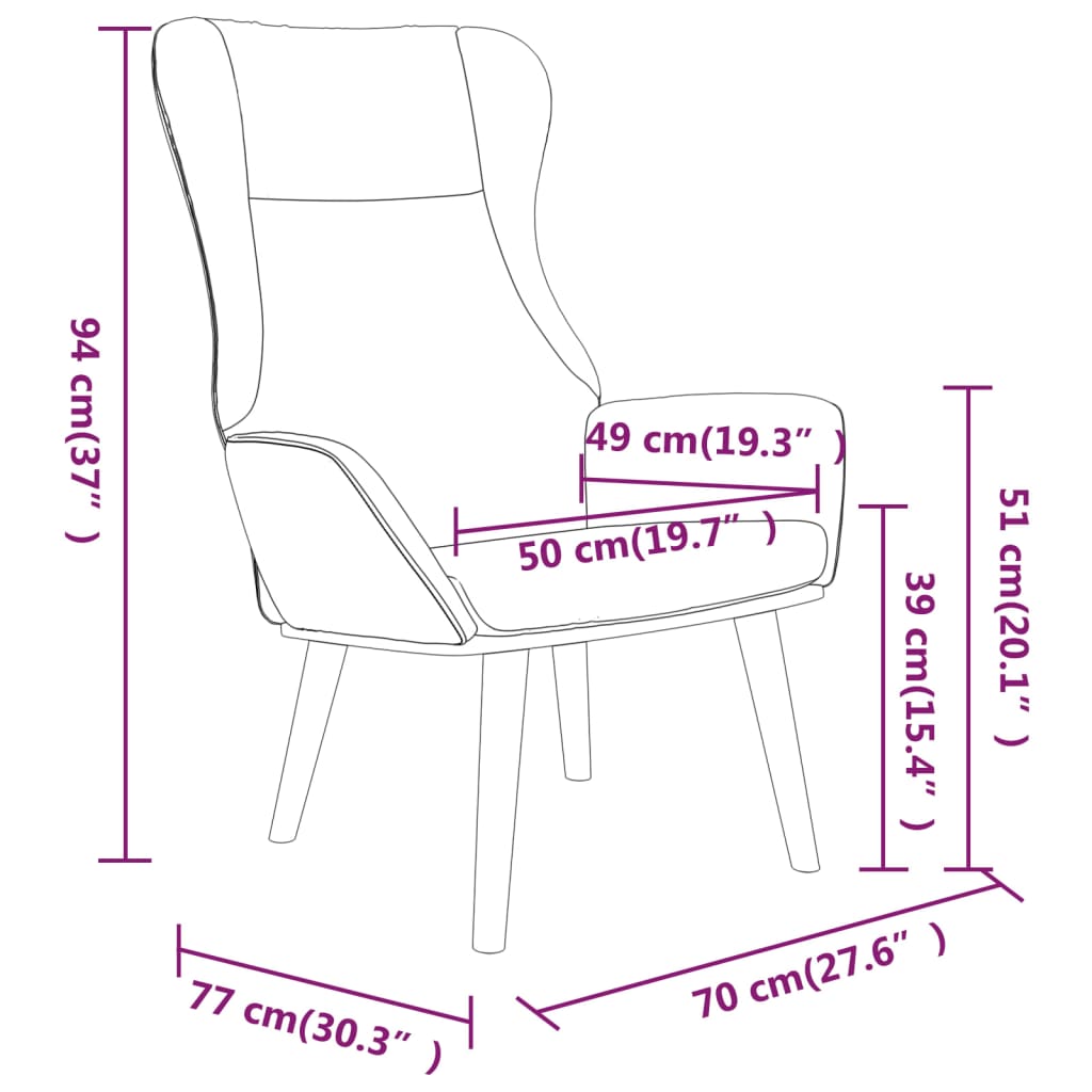 Relaxační Křeslo Hořčicově Žluté Textil