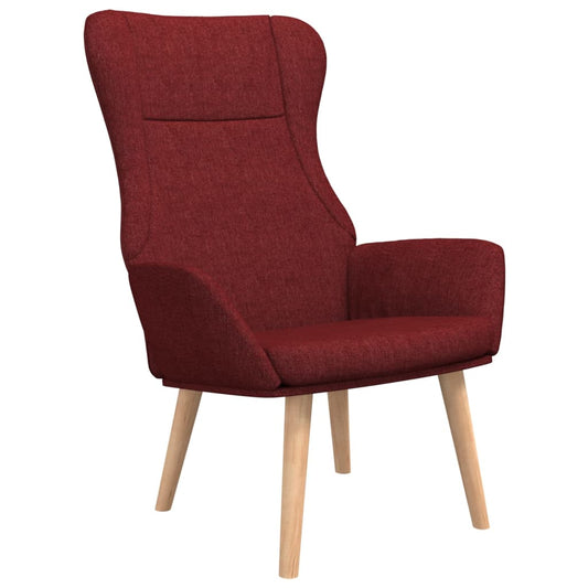 Relaxační Křeslo Vínové Textil