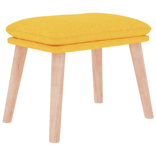 Podnožka Hořčicově Žlutá 45 X 29,5 X 35 Cm Textil