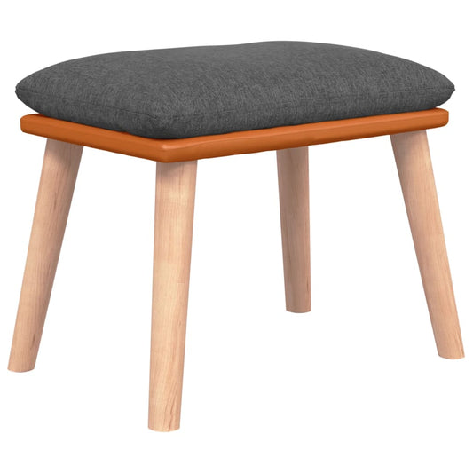 Podnožka 45X29,5X35 Cm Textil A Umělá Kůže