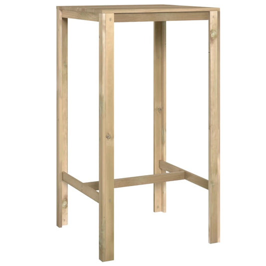 Barový Stůl 60 X 60 X 110 Cm Impregnovaná Borovice