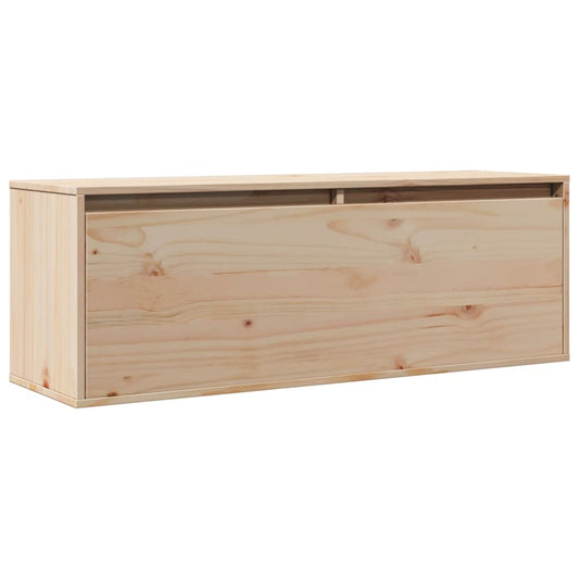 Nástěnná Skříňka 100 X 30 X 35 Cm Masivní Borové Dřevo