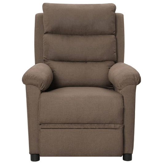 Polohovací Křeslo Taupe Textil