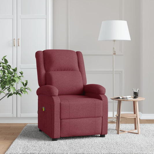 Masážní Křeslo Ušák Vínové Textil