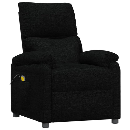 Masážní Křeslo Černé Textil