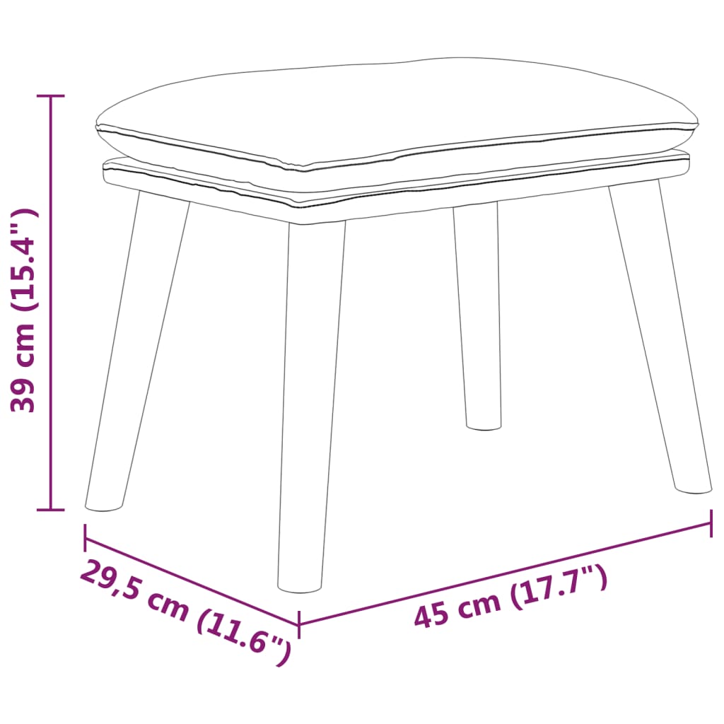 Relaxační Křeslo S Podnožkou Taupe Textil