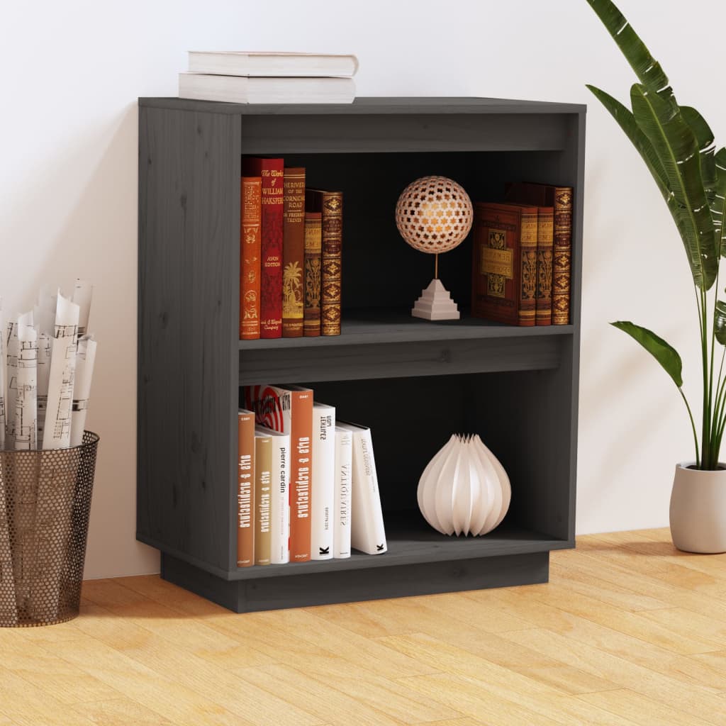 Konzolová Skříňka Černá 60 X 34 X 75 Cm Masivní Borové Dřevo