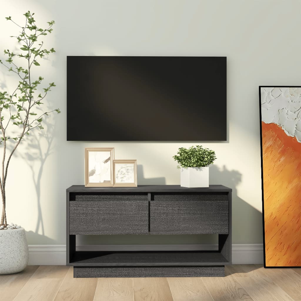 Tv Skříňka Medově Hnědá 74 X 34 X 40 Cm Masivní Borové Dřevo