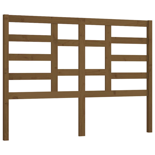 Čelo Postele Medově Hnědé 126 X 4 X 104 Cm Masivní Borovice