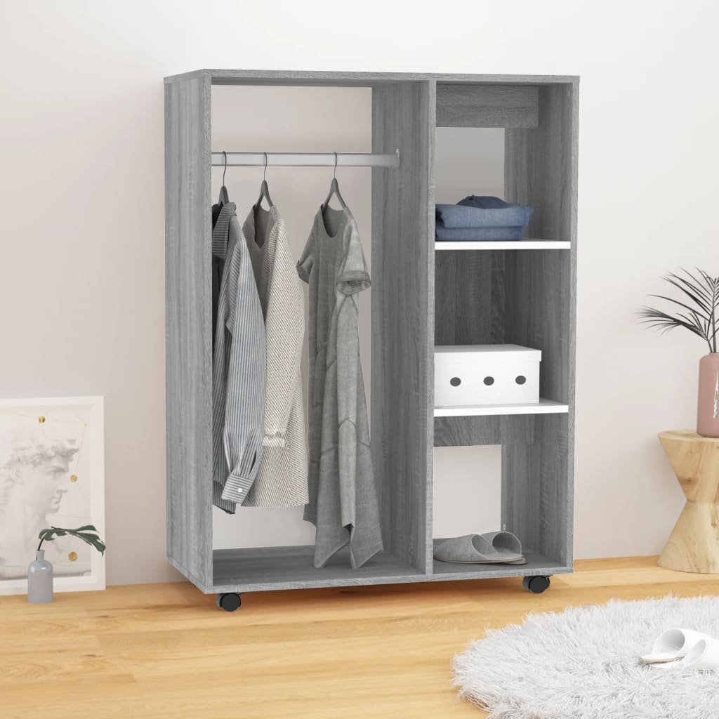 Šatní Skříň 80 X 40 X 110 Cm Kompozitní Dřevo