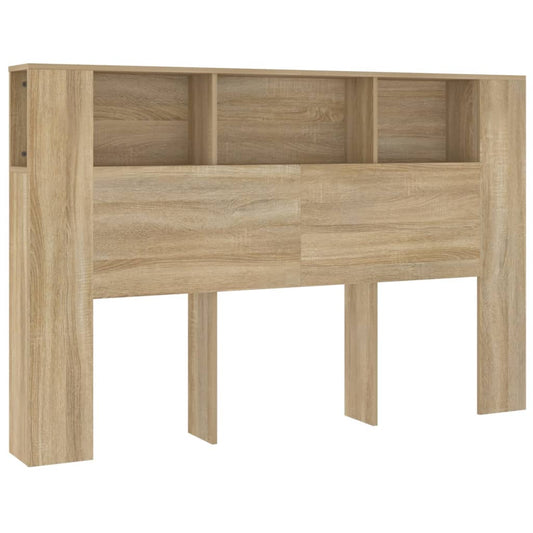 Čelo Postele S Úložným Prostorem Dub Sonoma 160X18,5X104,5 Cm
