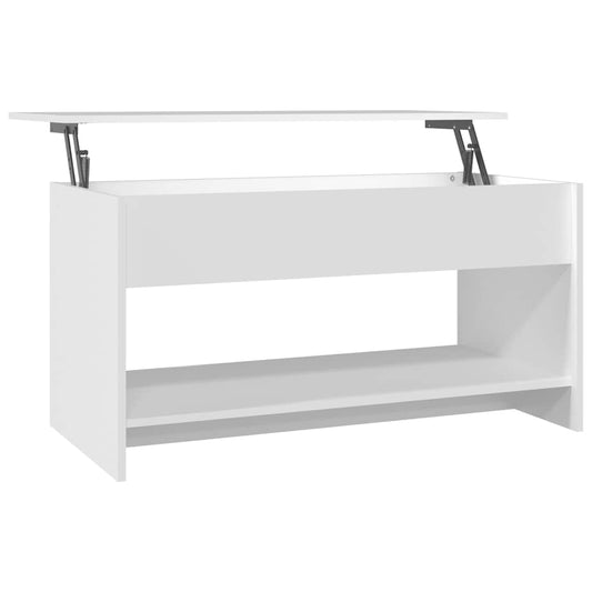 Konferenční Stolek Bílý 102 X 50 X 52,5 Cm Kompozitní Dřevo