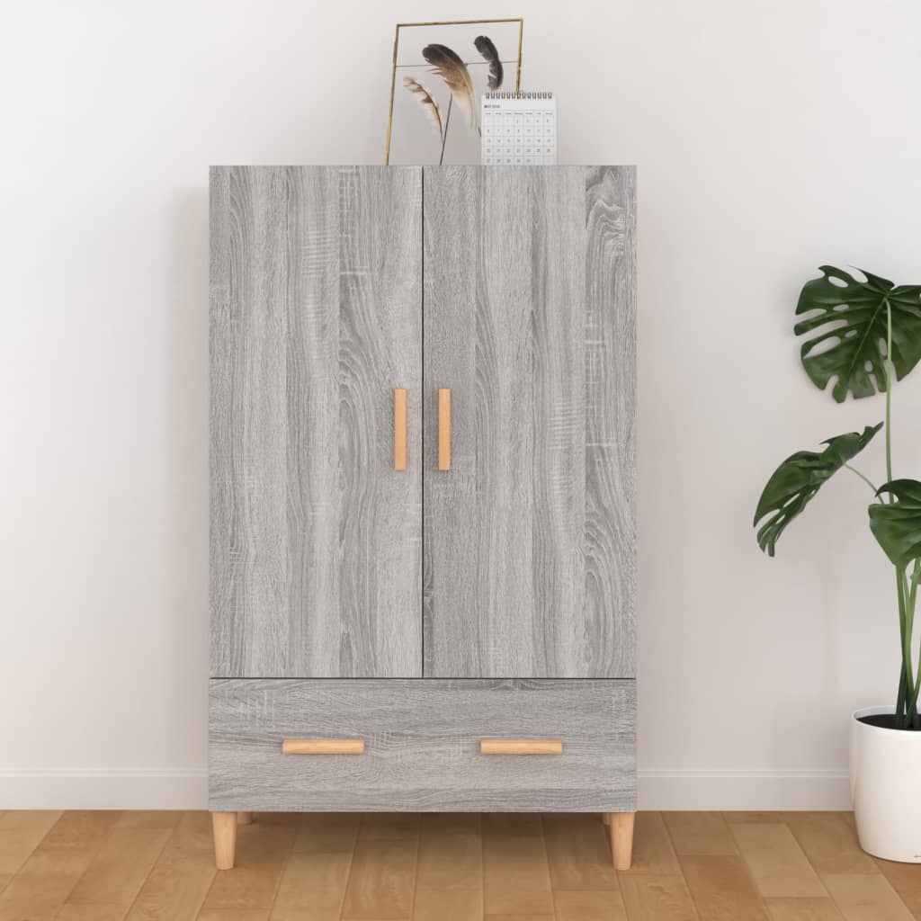 Highboard Černý 70 X 31 X 115 Cm Kompozitní Dřevo