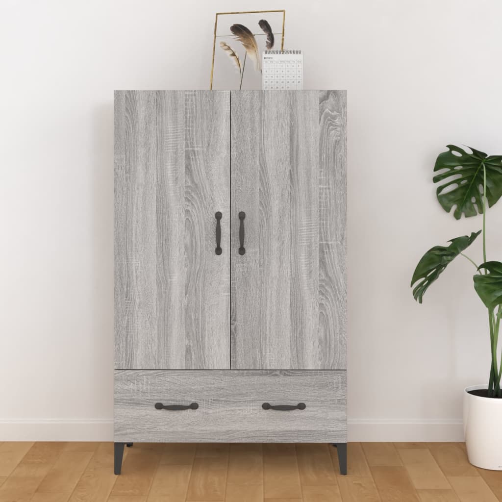 Komoda Betonově Šedá 70 X 31 X 115 Cm Kompozitní Dřevo