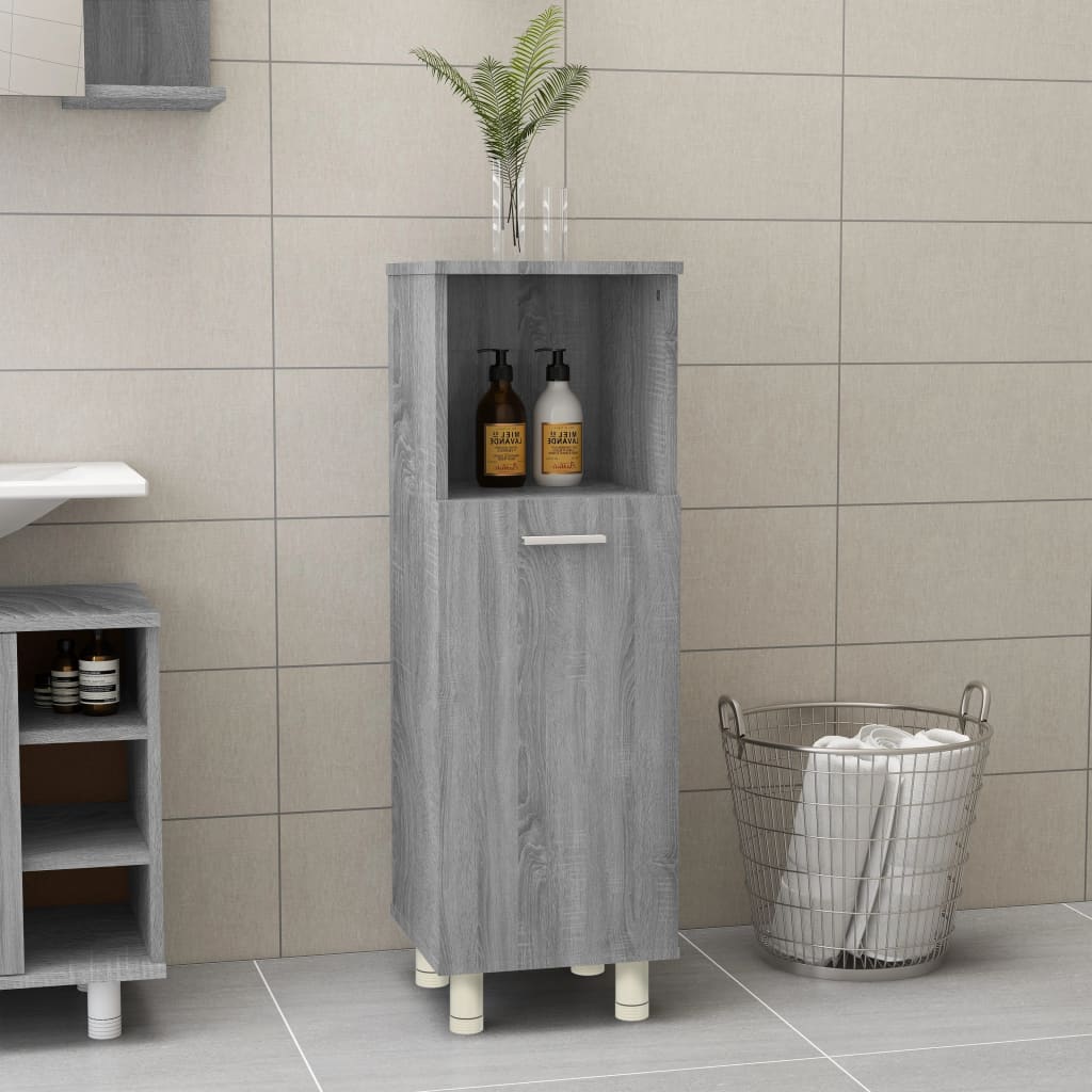 Koupelnová Skříňka 30 X 30 X 95 Cm Kompozitní Dřevo
