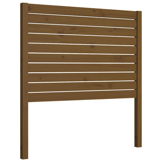 Čelo Postele Medově Hnědé 106 X 4 X 100 Cm Masivní Borovice