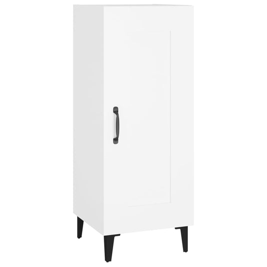 Příborník Bílý 34,5 X 34 X 90 Cm Kompozitní Dřevo