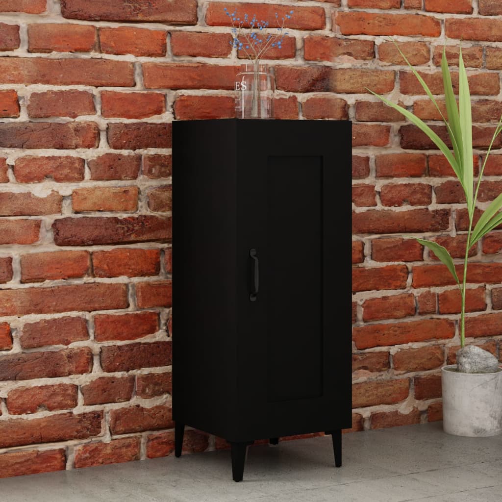 Příborník Betonově Šedý 34,5 X 34 X 90 Cm Kompozitní Dřevo
