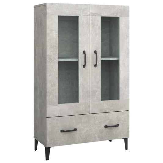 Komoda Betonově Šedá 70 X 31 X 115 Cm Kompozitní Dřevo