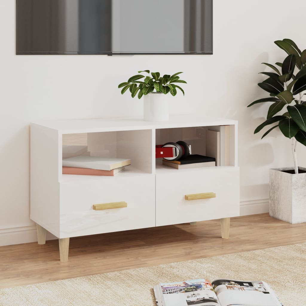 Tv Skříňka 80 X 36 X 50 Cm Kompozitní Dřevo