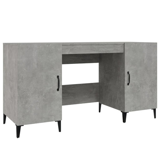 Psací Stůl Betonově Šedý 140 X 50 X 75 Cm Kompozitní Dřevo