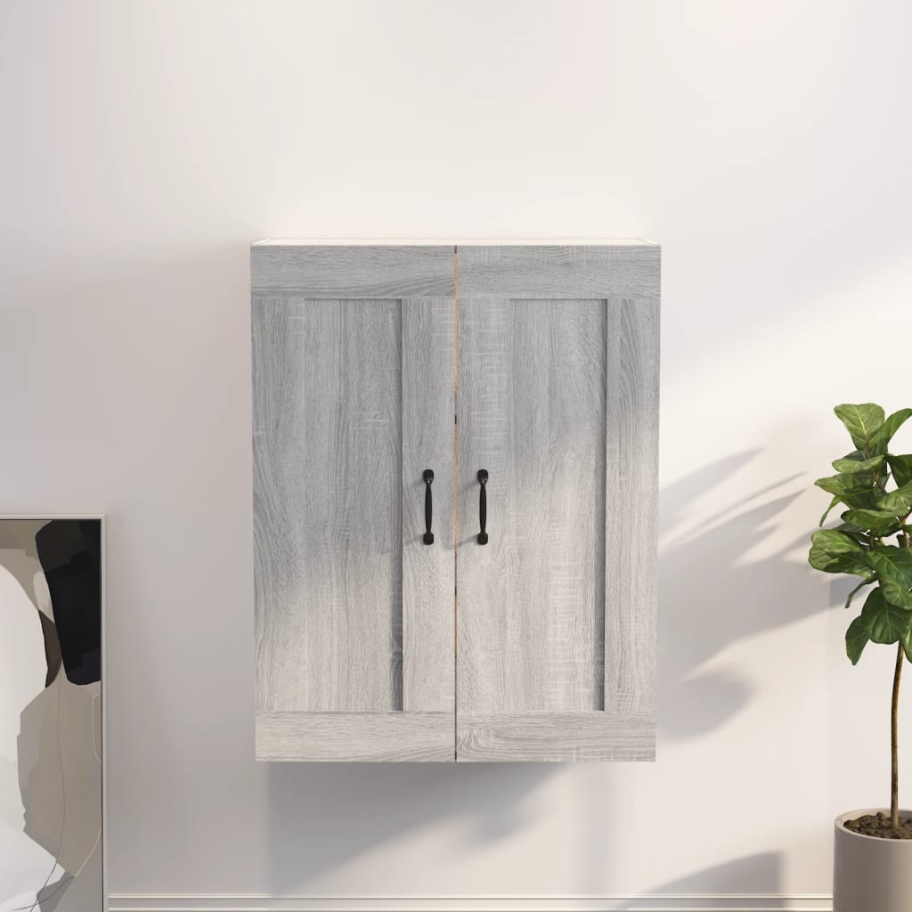 Závěsná Nástěnná Skříňka Betonově Šedá 69,5 X 32,5 X 90 Cm