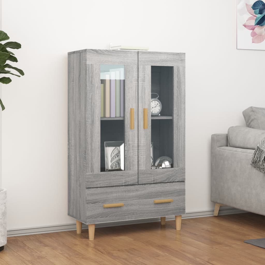 Komoda Betonově Šedá 70 X 31 X 115 Cm Kompozitní Dřevo