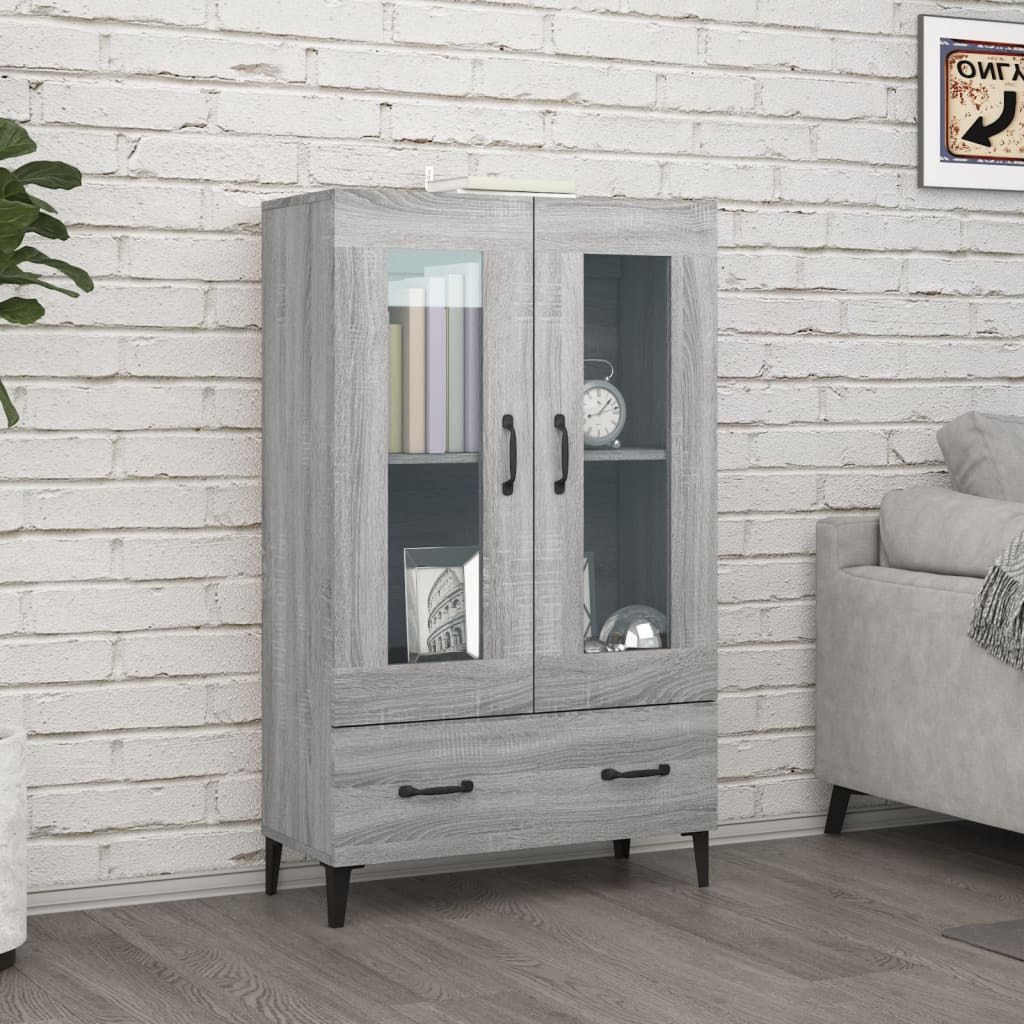 Komoda Betonově Šedá 70 X 31 X 115 Cm Kompozitní Dřevo