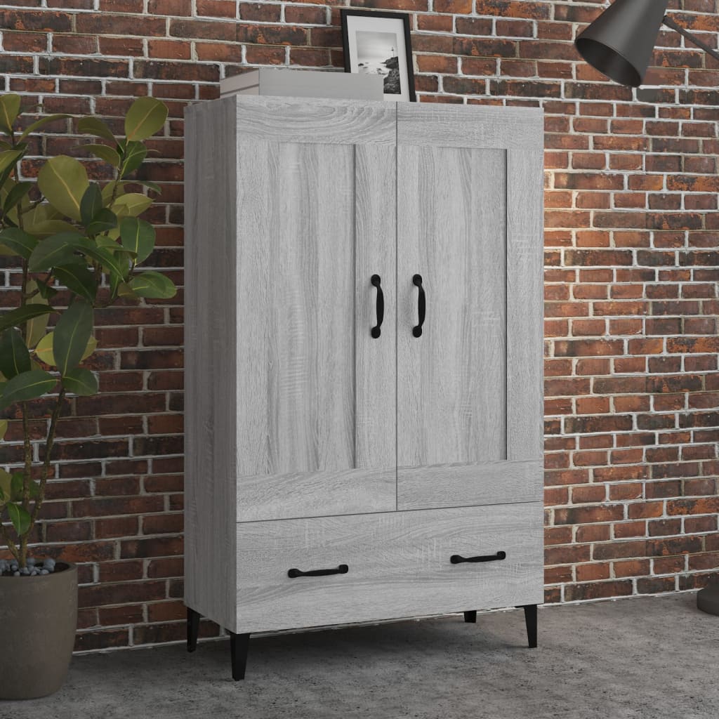Komoda Betonově Šedá 70 X 31 X 115 Cm Kompozitní Dřevo