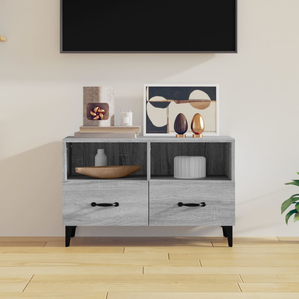 Tv Skříňka 80 X 36 X 50 Cm Kompozitní Dřevo