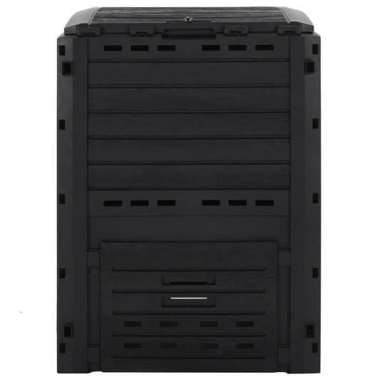 Zahradní Kompostér Černý 280 L Polypropylen