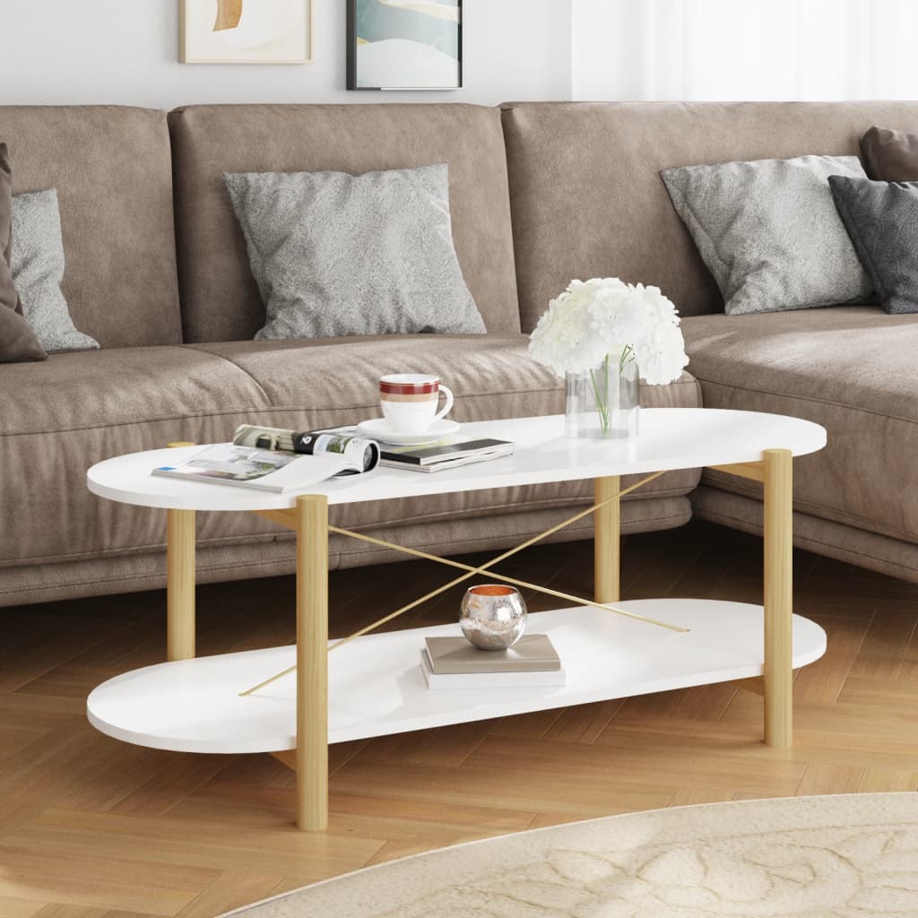 Konferenční Stolek Černý 110 X 48 X 40 Cm Kompozitní Dřevo