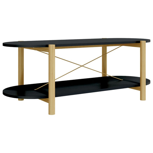 Konferenční Stolek Černý 110 X 48 X 40 Cm Kompozitní Dřevo