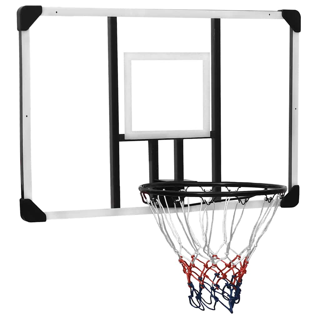 Basketbalový Koš S Průhlednou Deskou 90X60X2,5 Cm Polykarbonát