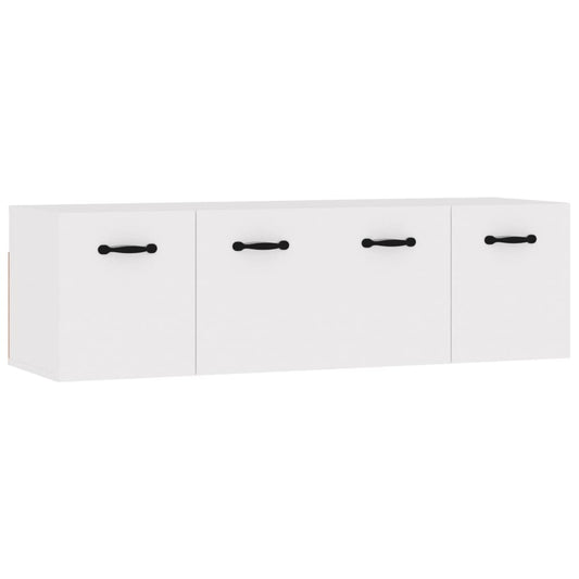 Nástěnné Skříňky 2 Ks Bílé 80 X 35 X 36,5 Cm Kompozitní Dřevo