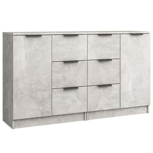 Příborníky 2 Ks Betonově Šedé 60 X 30 X 70 Cm Kompozitní Dřevo